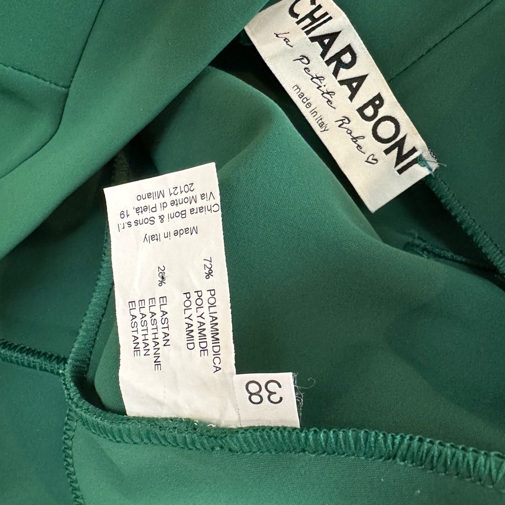 Chiara Boni La Petite Robe Green Pants straight leg work once size 38/2 - Picture 4 of 5